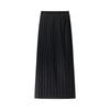 Spring 2025 European & American Style Women's Strapless Pleated Top + High-Waisted Midi Skirt Set