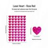 Valentine's Day Laser Heart Self-Adhesive Stickers for DIY Decorations