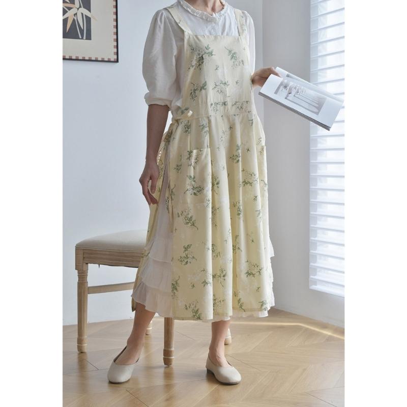 Quality Cooking Apron Cleaning Apron Easy to Wash, Kitchen Cooking Apron for Chefs and Home Cooking Aficionados