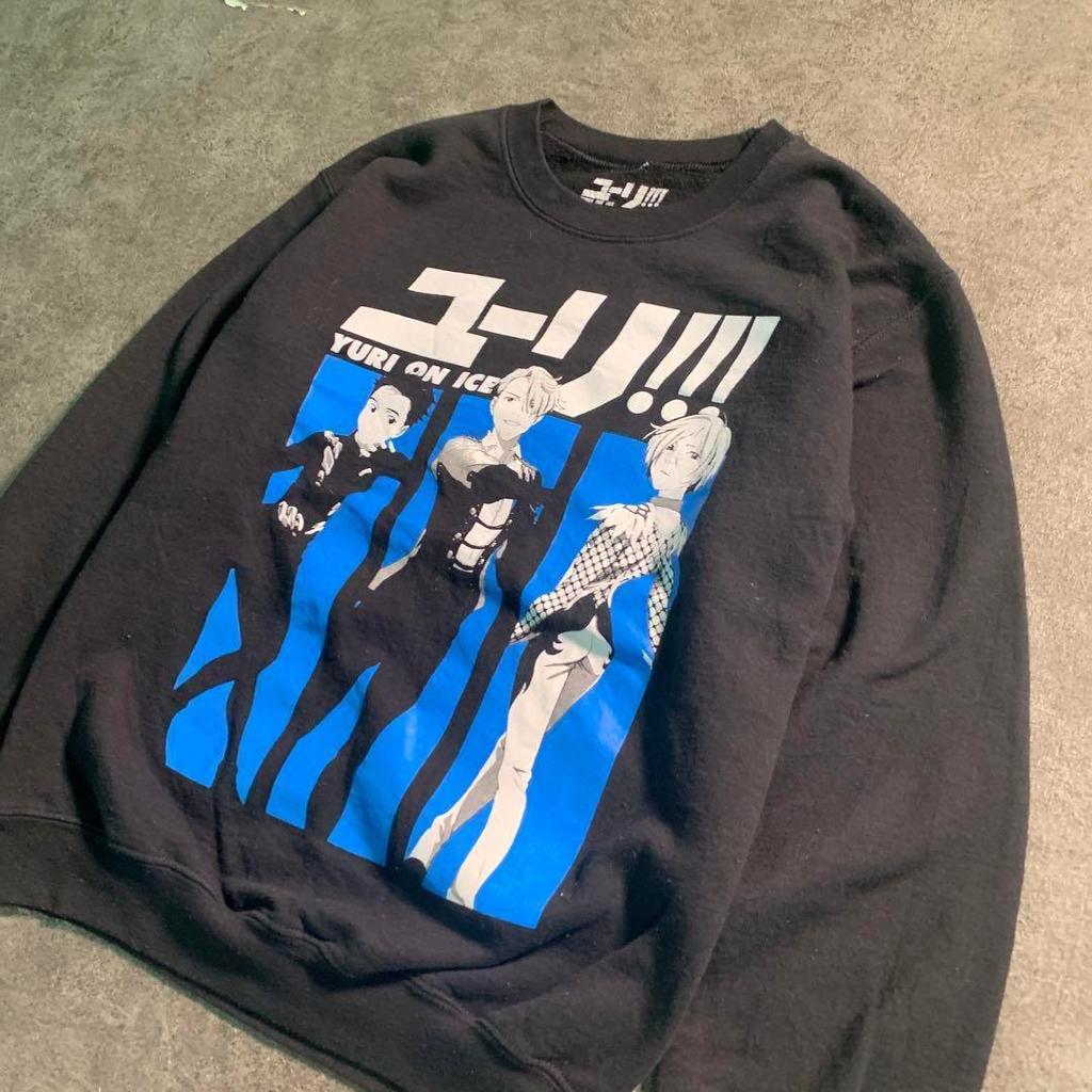 [USED] 6TAS2 Yuri! ON ICE anime sweatshirt, used clothing