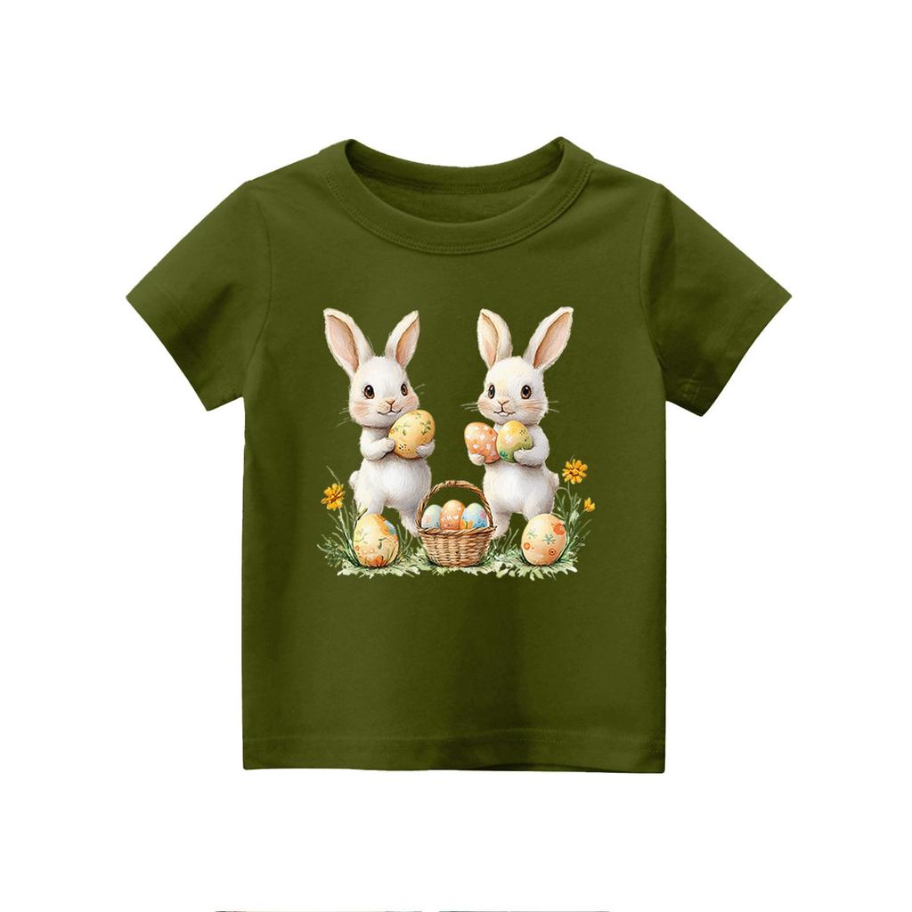 Toddler Girl Boy T-Shirts Kids Top Boys And Girls Printed Short Sleeved T-shirt