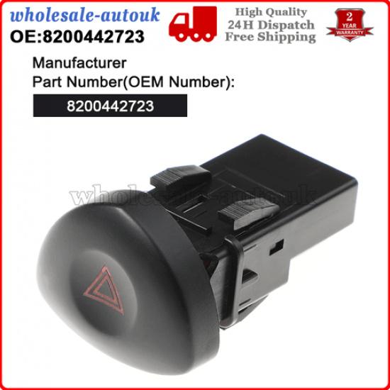 Hazard Warning Light Emergency Switch Button For Renault Clio 2 Mk2 8200442723