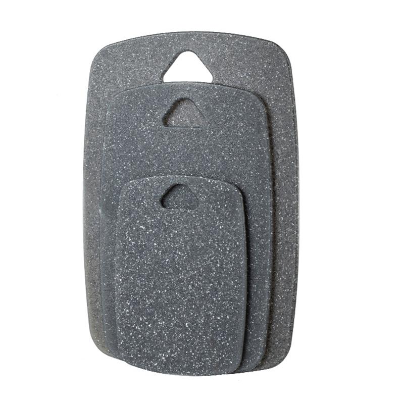 

3шт/комплект пластиковая разделочная доска удобная ручка разделочные доски двухсторонние нескользящие сортированные разделочные доски кухонные наборы инструментов темно серый