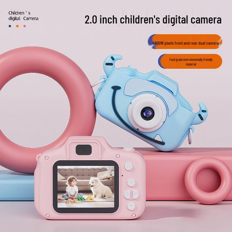 Ultra HD Children's Mini Cartoon Camera for Boys & Girls - Solid Color
