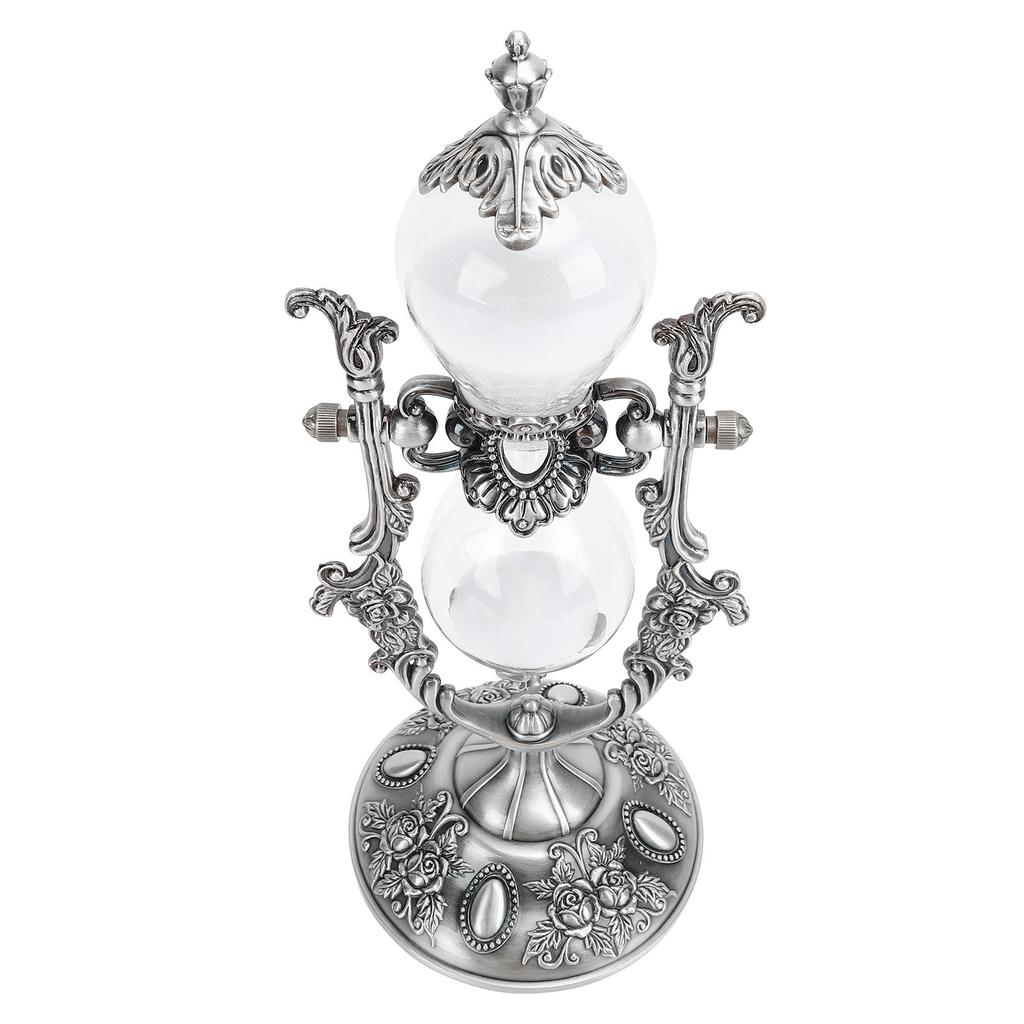30 Minute Hourglass Antique Metal Sand Clock Vintage Engraved Sandglass Sand Timer for Home Salon