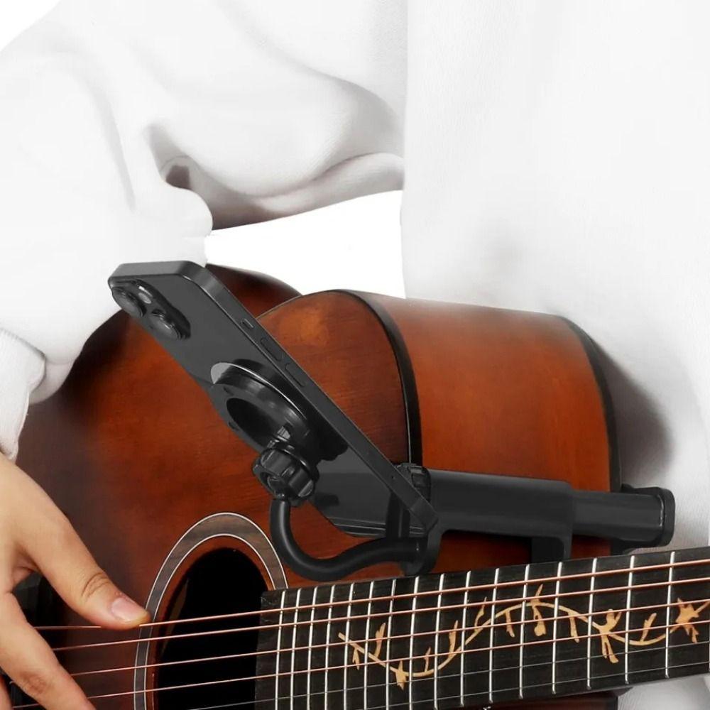 Adjustable Ukulele Phone Bracket Non-slip Musical Instrument Phone Stand  Mobile Phone