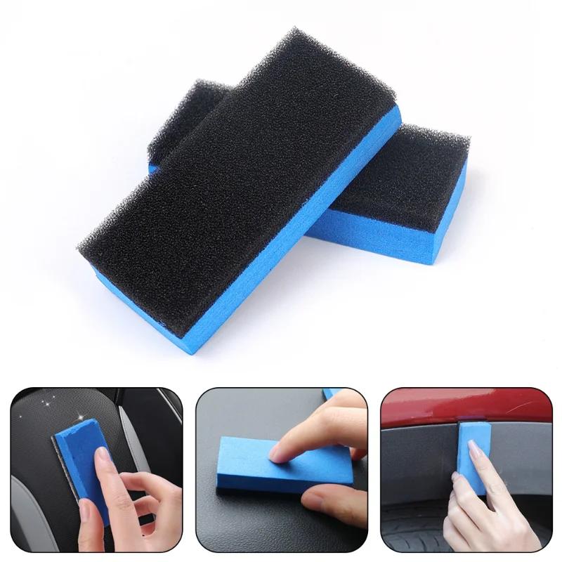 1-30PCS Car Ceramic Coating Sponge Applicator Glass Nano Wax Coat Sponges Blue Square Sponge and Cloth Car Cleaning Brush