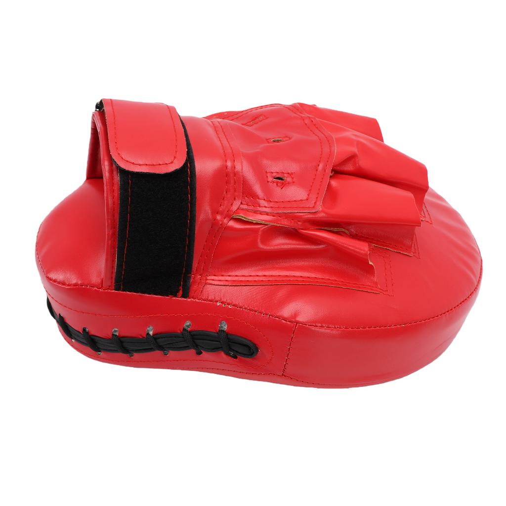 Boxing Curved Punching Mitt PU Leather Boxing Pad with Strap for Taekwondo Training