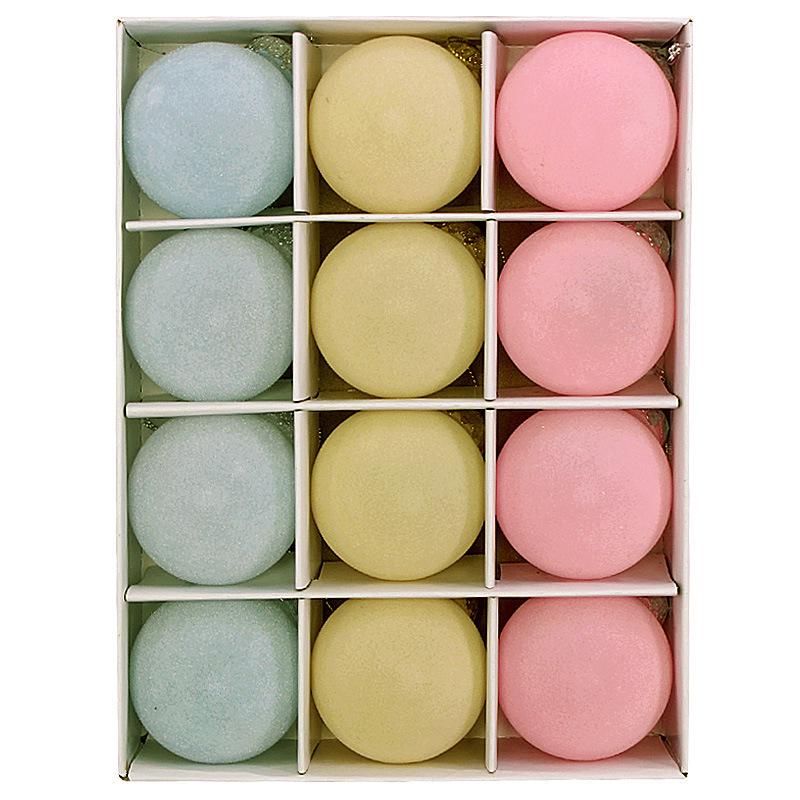 Christmas Flocked Plush Ball Ornament Set, Holiday Tree Decorations