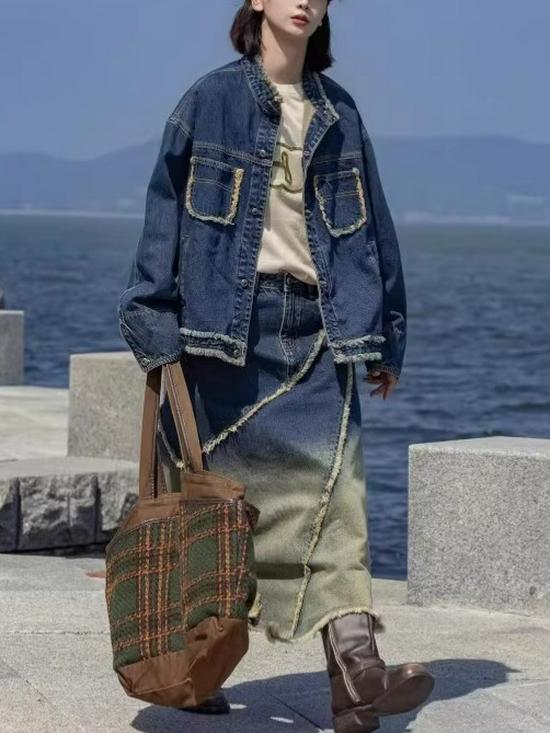 2026 Spring/Autumn Unisex Hipster Jacket - High Street, Hong Kong, Japanese Harajuku, Korean Style, Trendy Loose Fit
