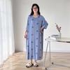 Plus Size Summer Lazy Short Sleeve Long  T-Shirt Dress Korean Oversized Loose Maternity Home Clothes