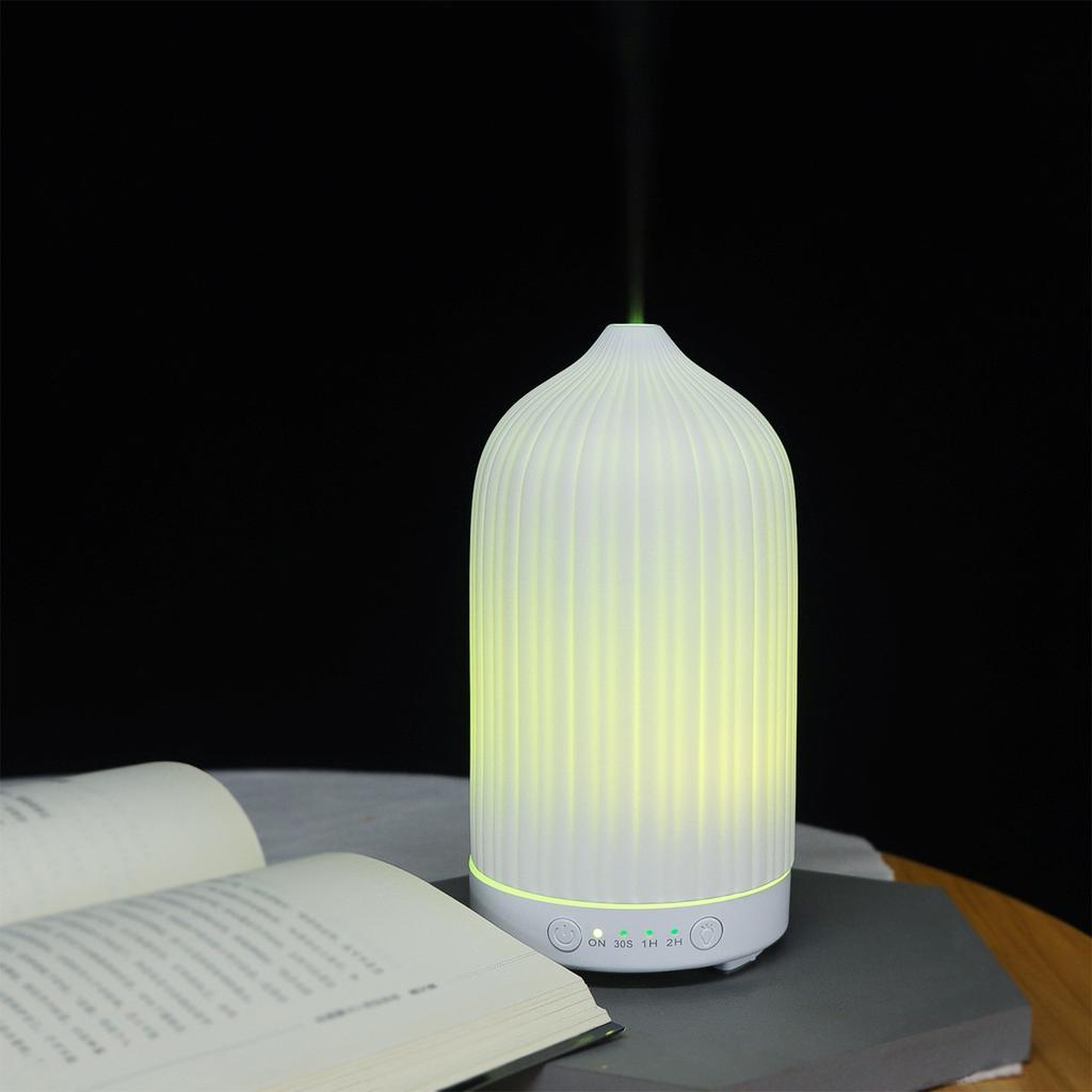 Imitation Keramik Streifen Aroma Diffusor, USB Aroma Diffusor, Vase mit farbigem Licht Luftbefeuchter, Öl Maschine.