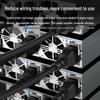 G.C.X Industrial 10A Angled 3-Pin To Dual C13 Power Splitter Cable
