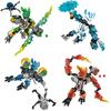 Vendita singola Figure Building Block Big Size Bionicle Stone Ice Fire Mata Nui Toa Modello