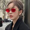 Ovals Metal Frame Sunglasses Unisex Sunglasses Cats Eye Shape Sunglasses for Men and Women