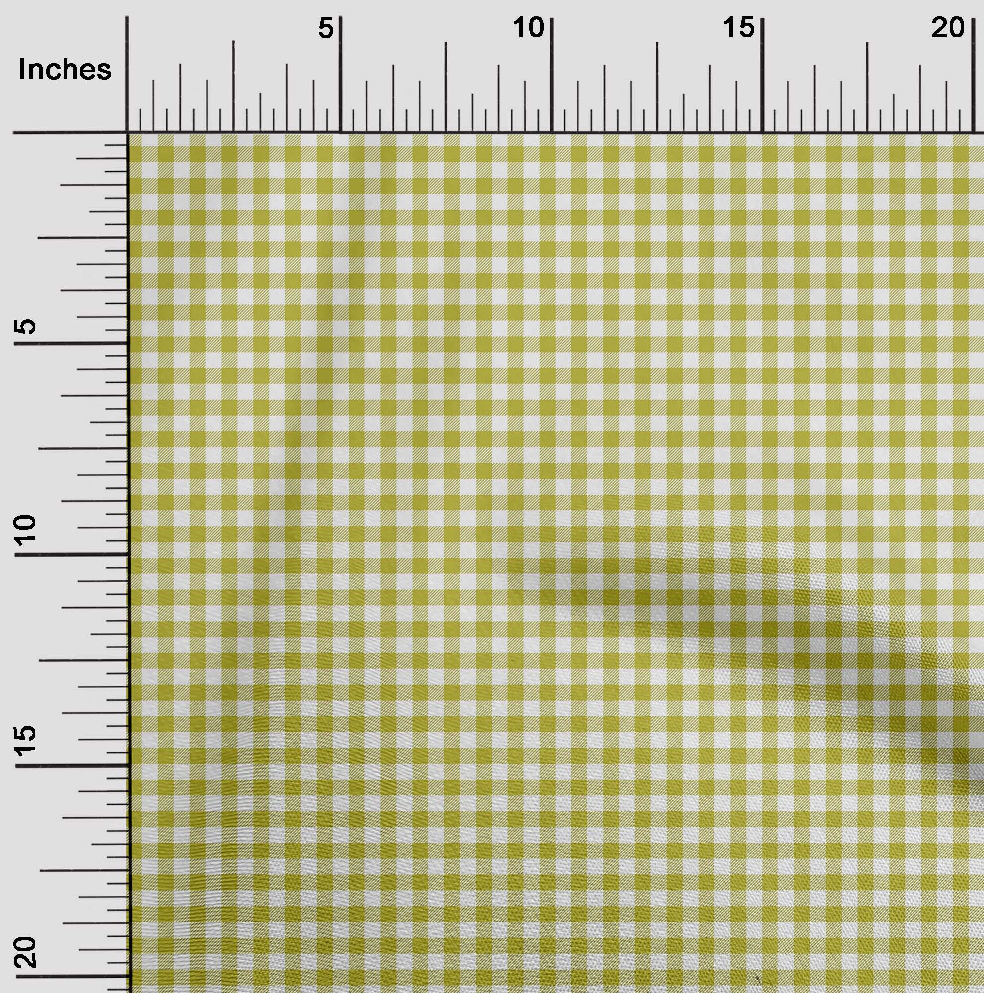 

OneOone Cotton Flex Fabric Gingham Check Decor Fabric Printed BTY 40 дюймів 42 Inch - Viscose Chiffon зелений