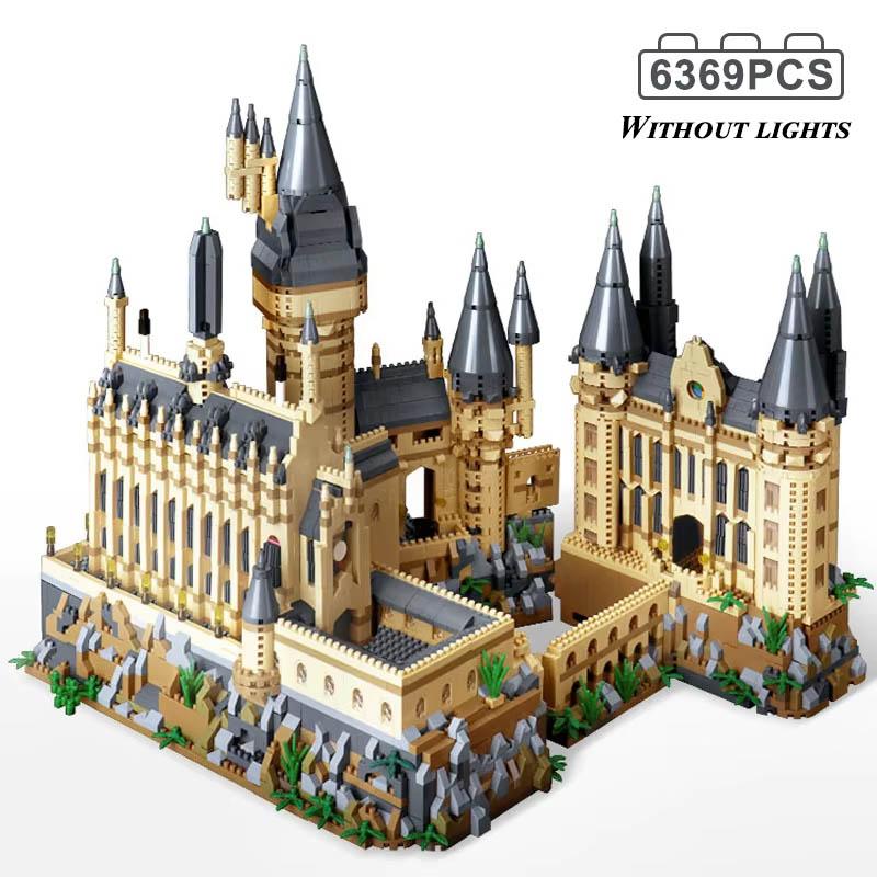 Micro Bricks City Creative Medieval Magic Castle Series School Architecture Palace Model Building Blocks Gifts Kid Assembly Toys