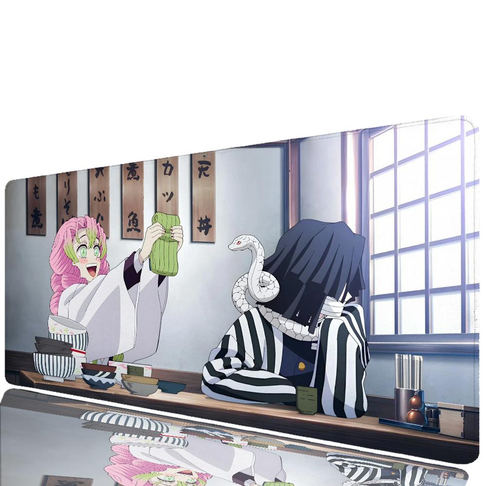 1pc Demon Slayer Kanroji Mitsuri Floor Mat Mouse Mat Desk Mat With Pad Gaming Accessories Prime Gaming XXL Keyboard Pad Padding