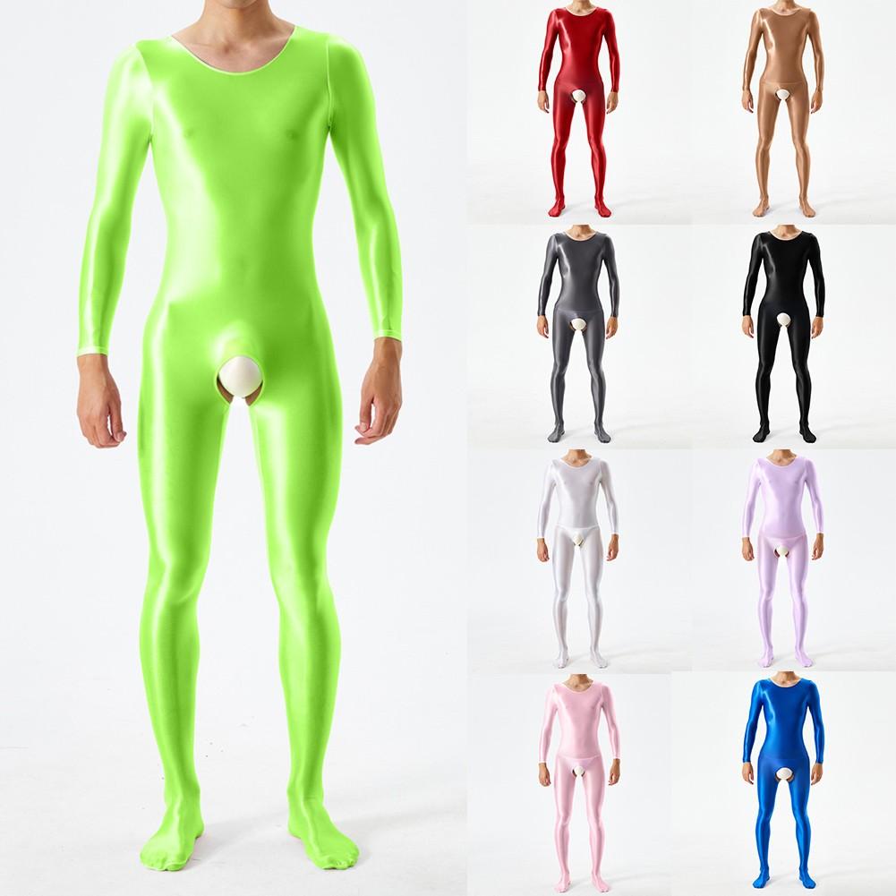 Bodystocking Me Jumpsuit Breathable Crotchless Glossy