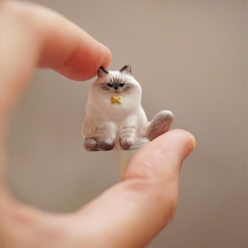 Vintage Cute Cartoon Cat Pendant Necklace For Women Retro  Jewelry Gifts
