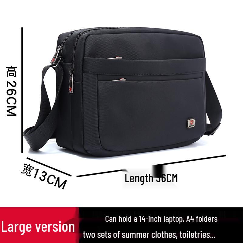 Oxford Cloth Men's Crossbody Bag - Business Casual Shoulder Bag for Dad