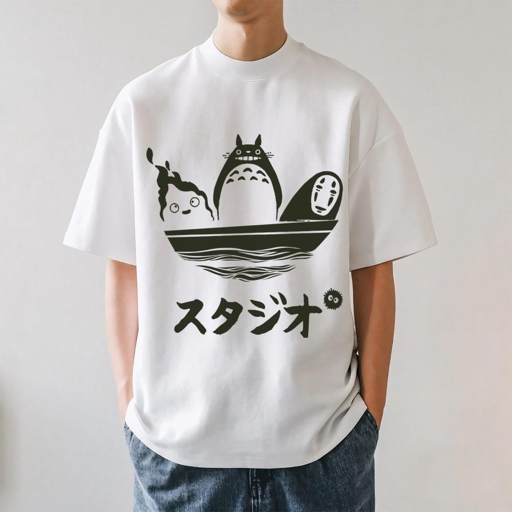 

Japanese Anime Style Classic T-shirt Men s and Women s New Summer Cotton Clothing Harajuku Fashion Round Neck Short Sleeve Top S разноцветный