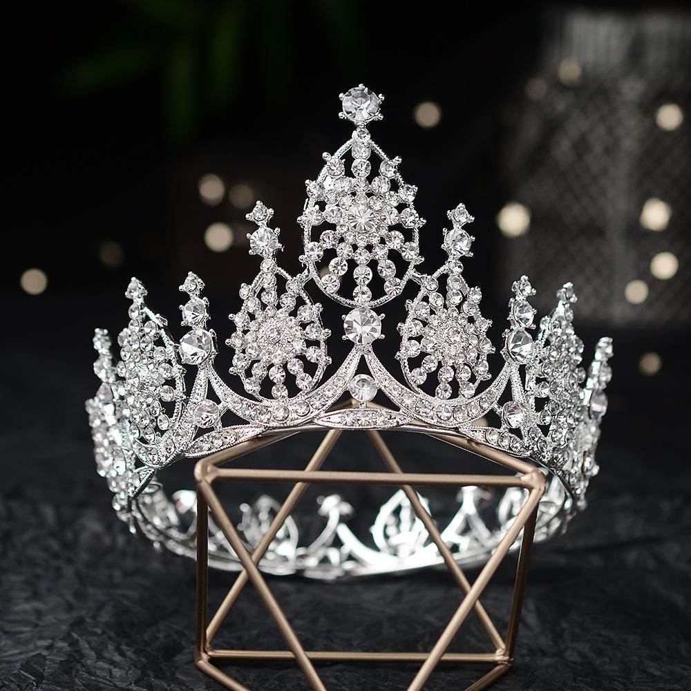 New style elegant palace retro crown bride wedding wedding dress dinner party exquisite style crown girl
