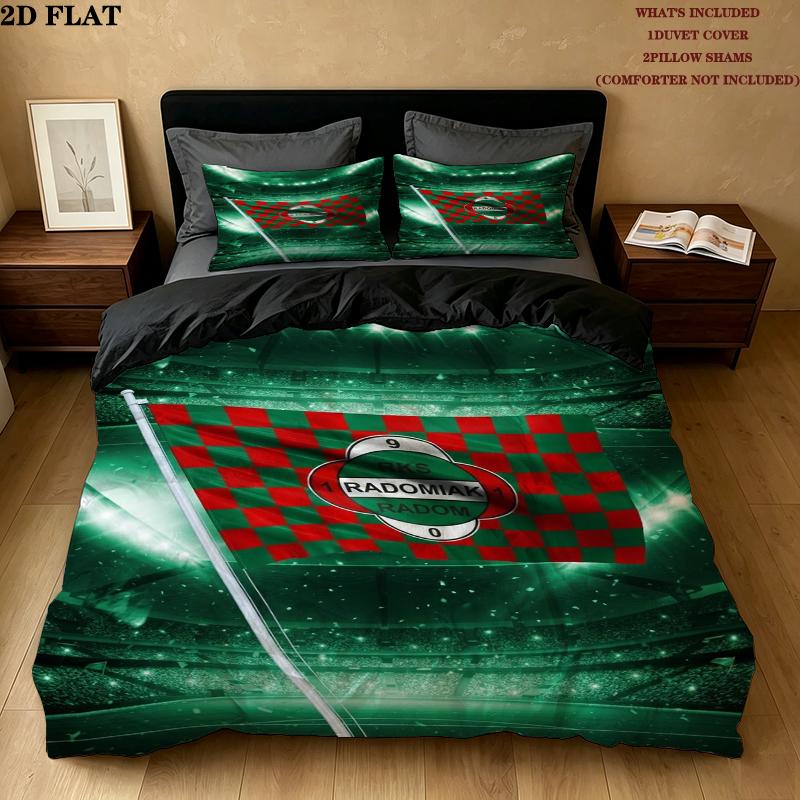 Radomiak Radom Pattern Bedding uilt Set uilt Cover Pillowcase Home Decoration Birthday Gift (1 * duvet cover + 2 * pillowcase without core)