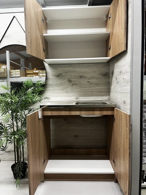 Single 80 x 60 Sonoma Oak Wall-Hung Kitchen Cabinet