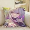 Game HSR CCastorice Square Sofa Pillow Cover Solid Color Living Room Home Decor Cushion Case