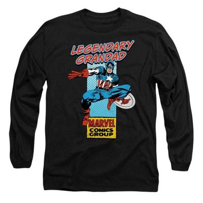 Men's Legendary Grandad Captain America Corner Box T-Shirt