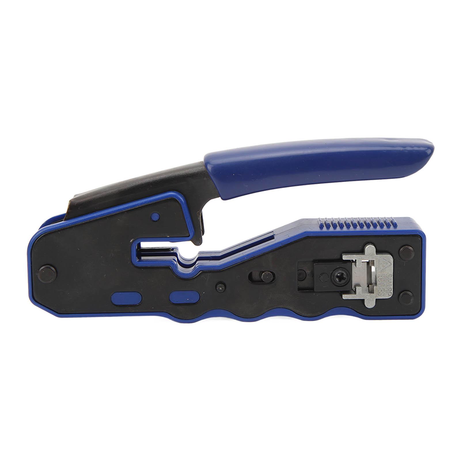 

Инструмент для обжима RJ45 Сквозной обжимной инструмент с головкой RJ45 Cat6 Crystal и защитным кожухом Тестер кабеля