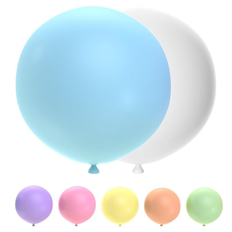 

Giant Balloons, 36-inch Round Balloons, 7 Large Thick Latex Balloons, Wedding and Birthday Decorations, Party Decorations, Pastel Balloons, Large