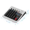 Muslady MIX-400 Professional 6-Channel Audio Mixer Mixing Console 3-Band EQ with Reverb Delay