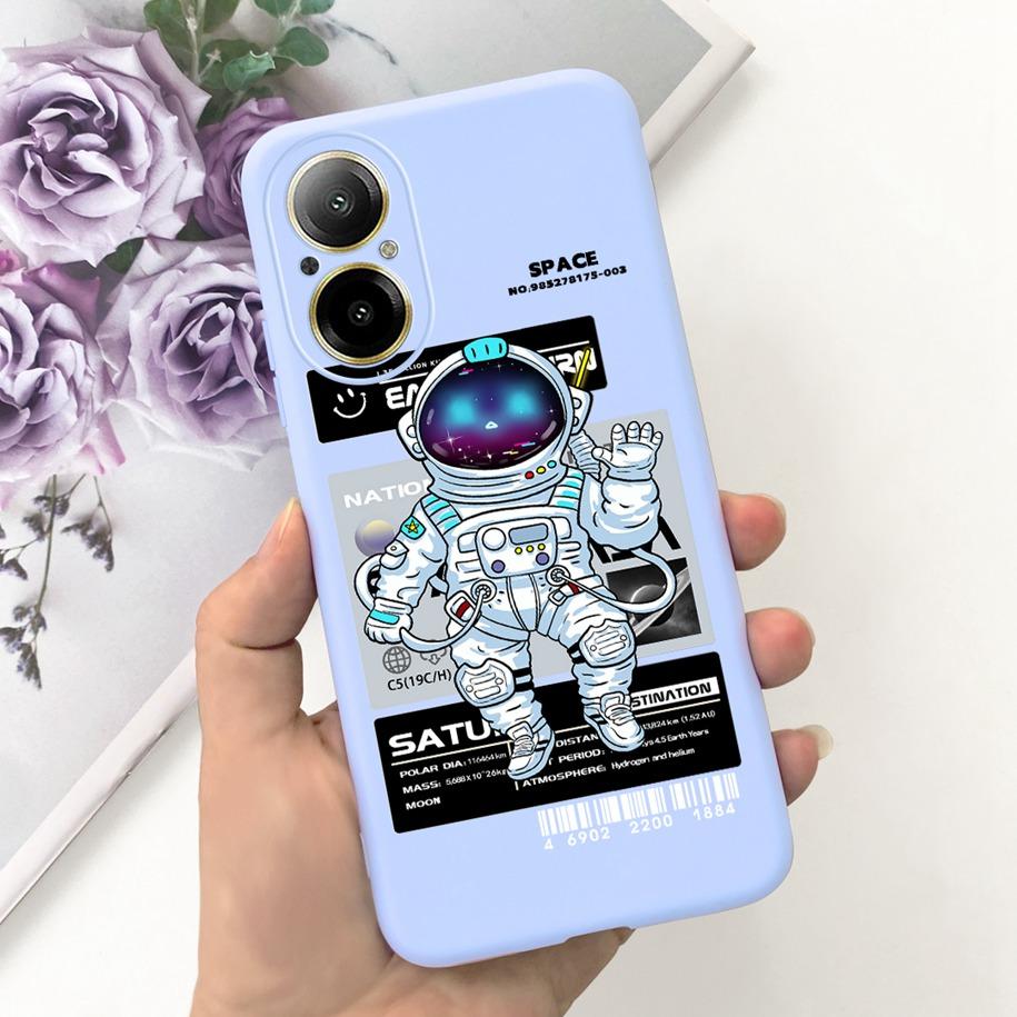 Case For Oppo Realme C67 4G Phone Cases Fashion Astronaut Soft Silicone Shockproof Back Cover Matte Shell For RealmeC67 4G Funda
