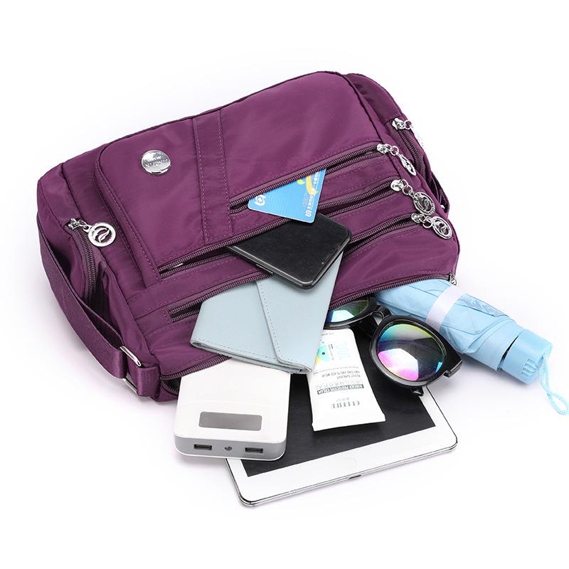 Women's Waterproof Nylon Canvas Shoulder & Crossbody Bag - Japanese & Korean Style for Everyday Use