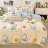 Small Fresh Washed Cotton Four-piece Set, Bedding Quilt Cover, Dormitory Single Bed Three-piece Set