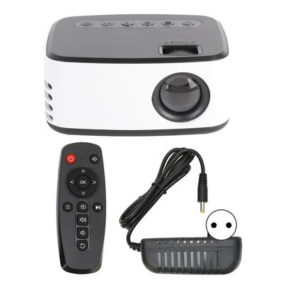 Mini Projector Black White HD 1080P Portable Outdoor Home Theater Projector for Smartphone Tablet