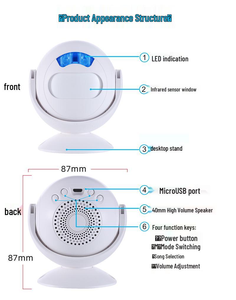 Infrared Induction Doorbell for Home – Welcoming and Integrated Design