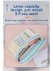 Macaron Colorblock Large Capacity Art Student Pencil Case - Double Layer Oxford Cloth Paintbrush Storage Bag