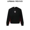 UR Spring 2025 Men's Color Block Embroidered Loose Sweatshirt