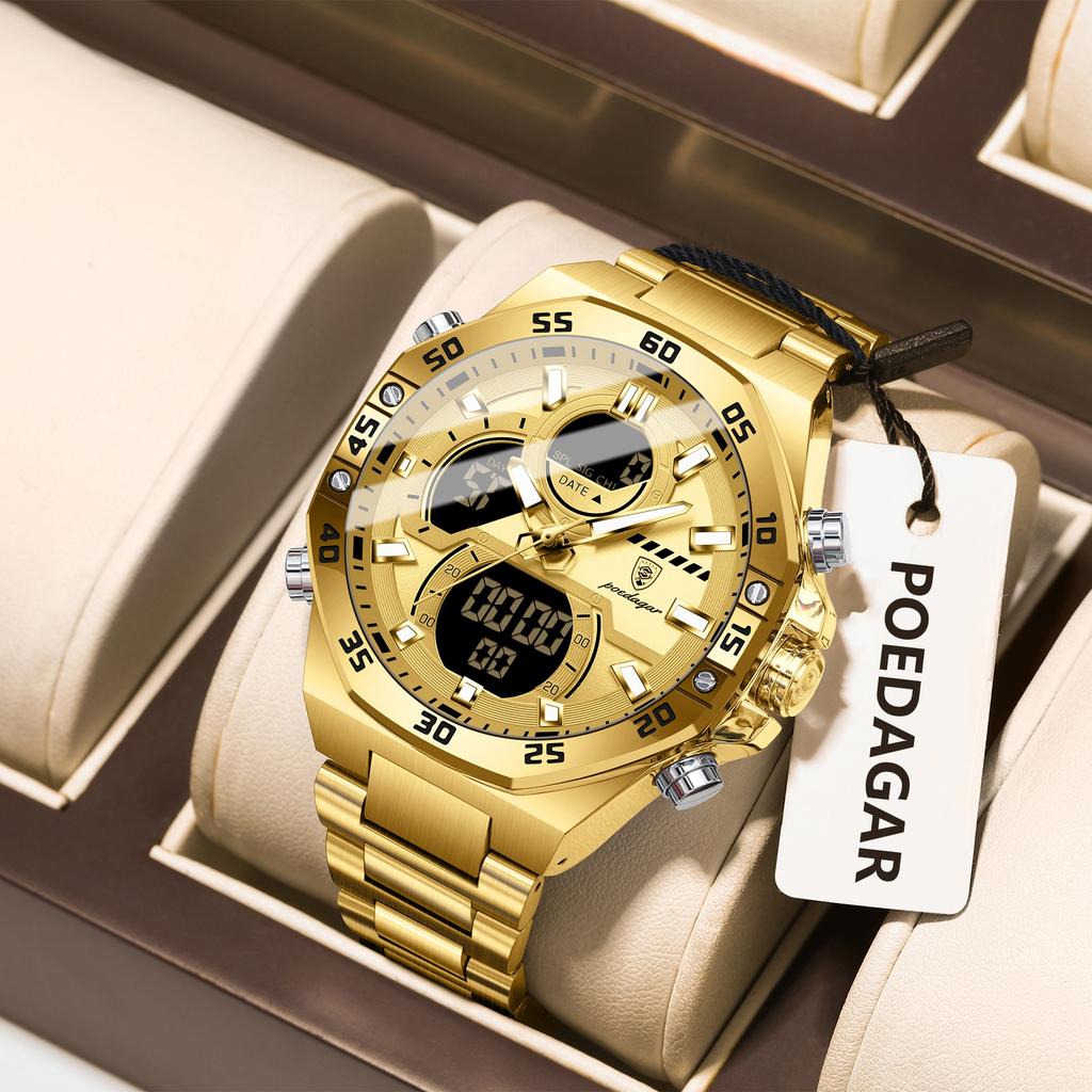Top Brand Multifunctional Electronic Men's Watch Waterproof Luminous Electronic Wrist