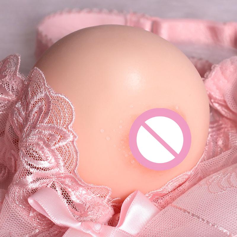 Sztuczna klatka piersiowa fałszywe silikonowe piersi zabawki mężczyźni Masturbator stres piłka do wyciskania miękkie Mini cycki zabawka kieszonkowa cipka produkty dla dorosłych