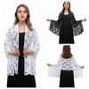 Hollow Out Lace Shawls Sheer Evening Dress Scarf Fashion Long Wrap Girl