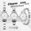 1PCS DIY Square Round Simple Watch Men Women's 9MM Width Italian Elastic Charm Stainless Watch Header Linker Bracelet Gifts