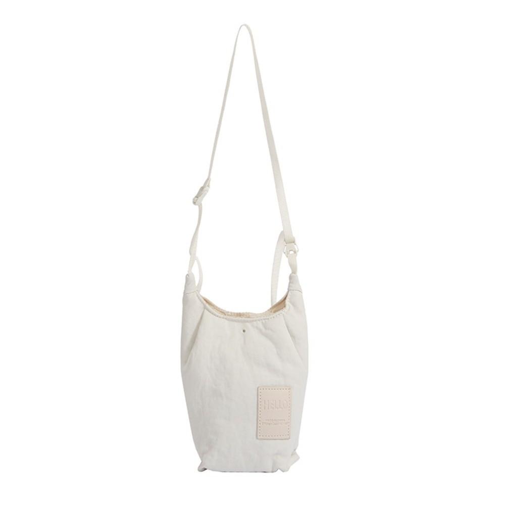 

Versatile Single-shoulder Bag Minimalist Nylon Dopamine Mobile Phone Bag Portable Trendy Lightweight Crossbody Bag Shopping белый
