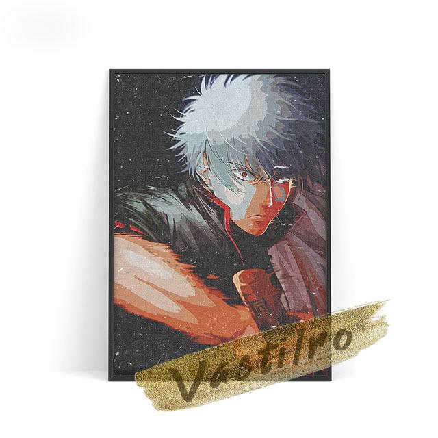 Gintama Hot Fun Comics Posters Classic Anime Characters Printing Art Wall Stickers Canvas Painting