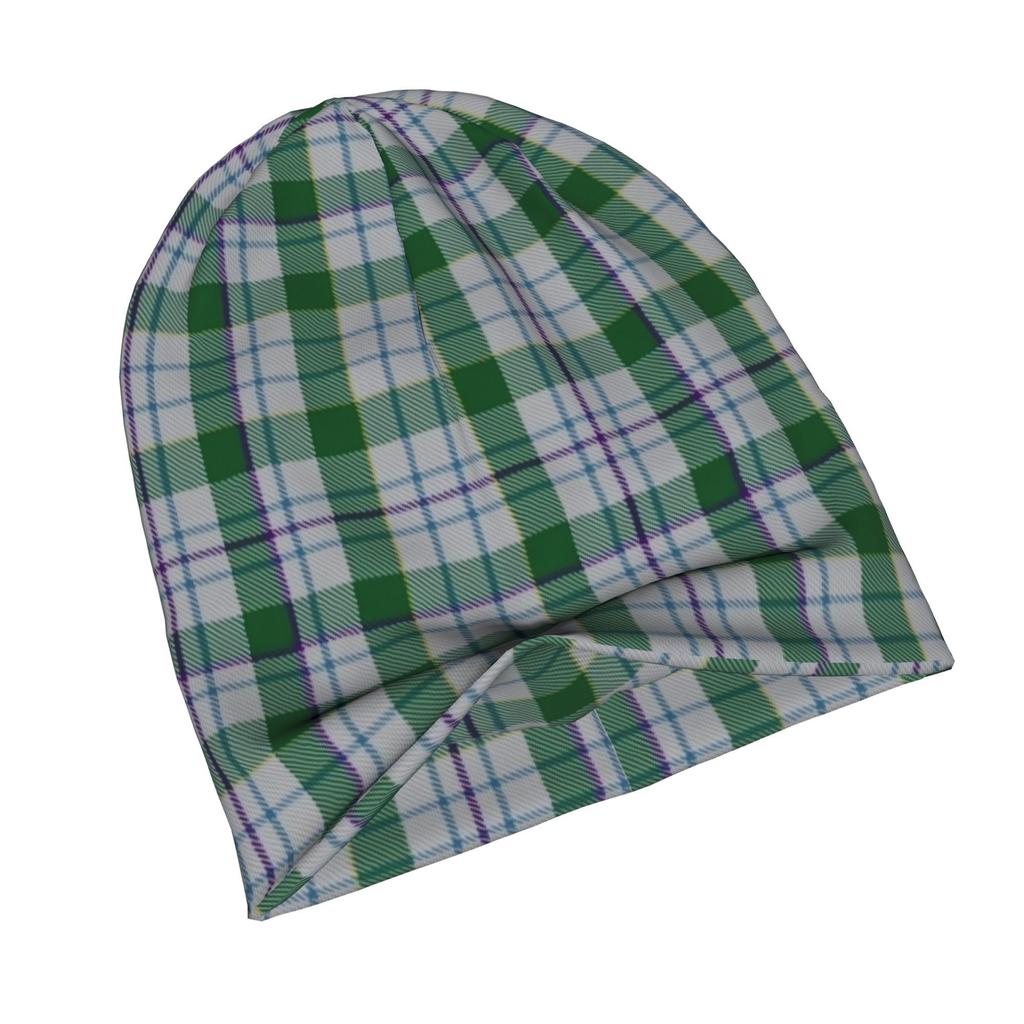 ZLIENSZUS Clan Milne Tartan Adult Beanie Hat - Scottish Plaid, Urban Style Suitable for Layered Outfits, Coffee Walks & Creative Spaces, for and, Fash