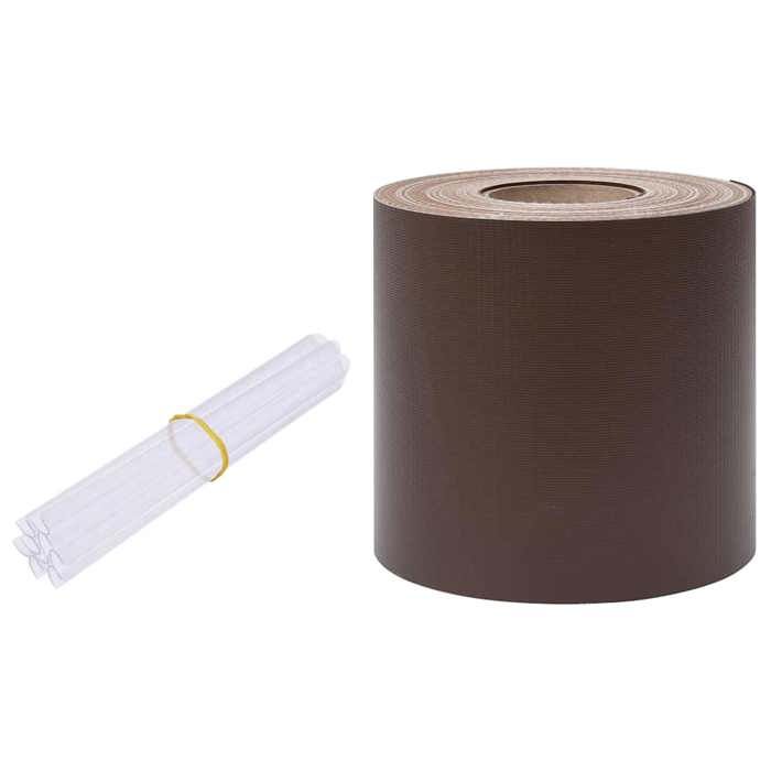 Écran d'intimité de jardin - Maison Exclusive - Revêtement PVC - 70 x 0,19 m - Marron résistant UV