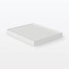 MUJI Recycled Polypropylene File Box Lid with Caster 25cm White 15930845 Standard, Attachment, Wide, Gray,